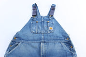 Carhartt Logo Patch Denim Overalls - ThriftedThreads.com