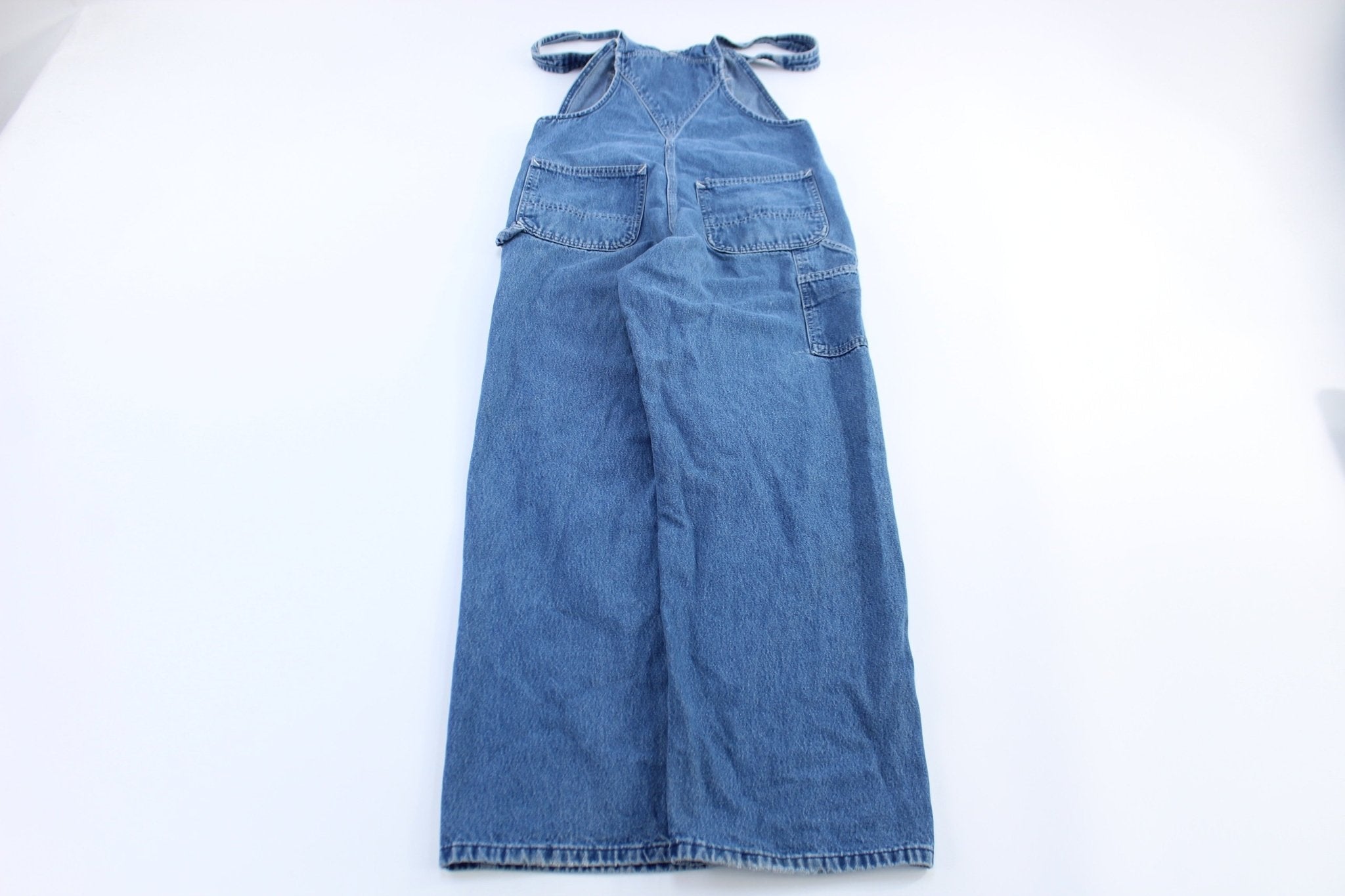 Carhartt Logo Patch Denim Overalls - Overalls - Thrifted Threads