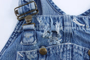 Carhartt Logo Patch Denim Overalls - Overalls - Thrifted Threads