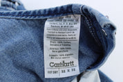 Carhartt Logo Patch Denim Overalls - Overalls - Thrifted Threads