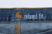Carhartt Logo Patch Denim Relaxed Fit Jeans - Pants - Thrifted Threads