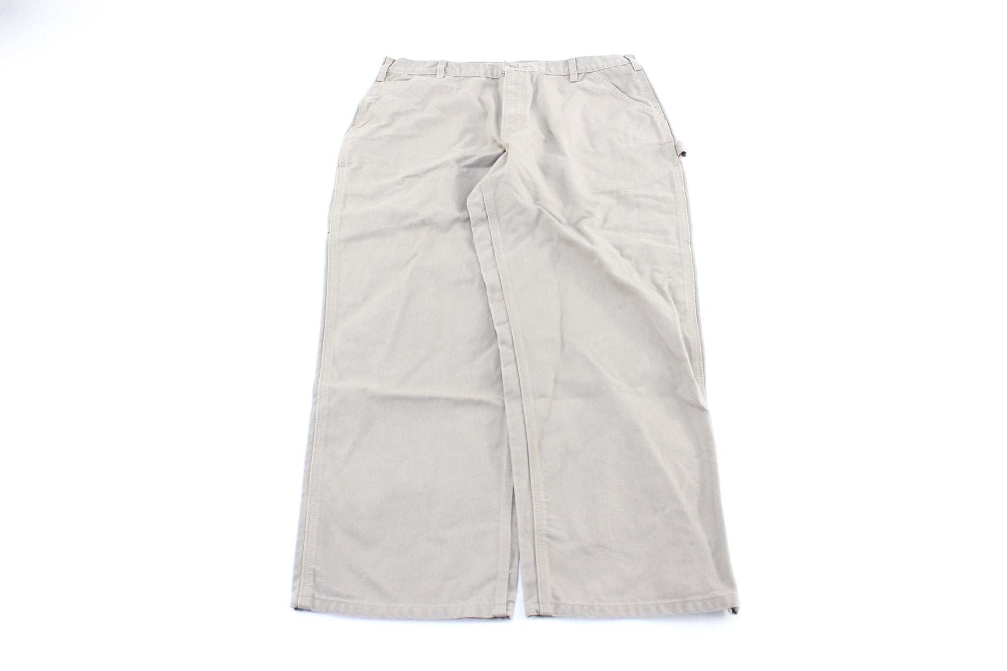 Carhartt Logo Patch Desert Carpenter Pants - ThriftedThreads.com