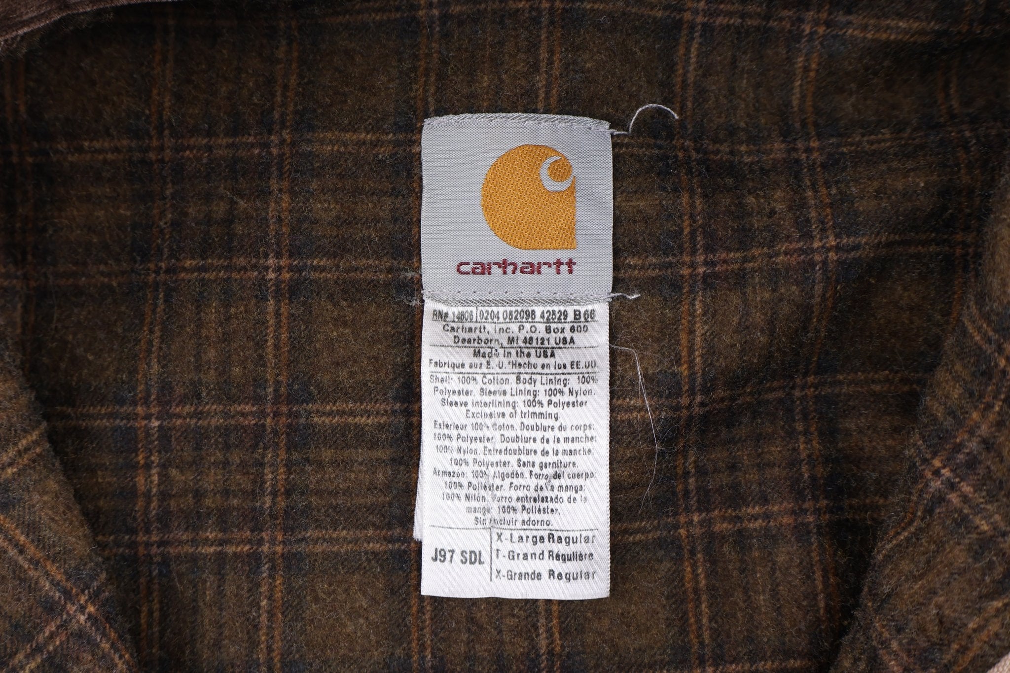 Carhartt Logo Patch Detroit Full Zip Jacket - Jacket - Thrifted Threads
