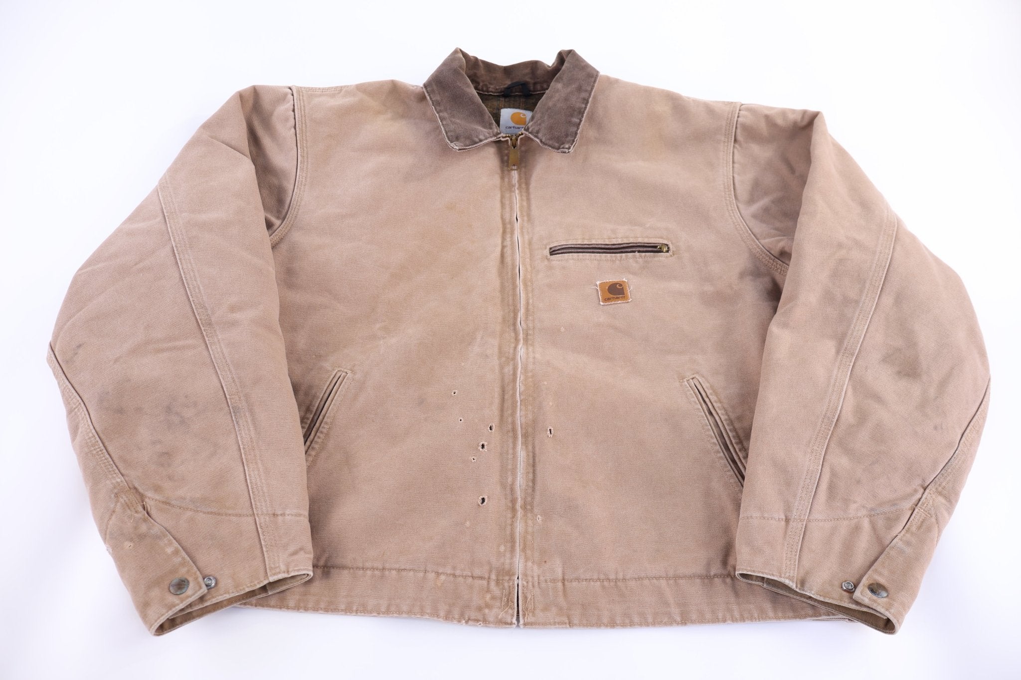 Carhartt Logo Patch Detroit Full Zip Jacket - Jacket - Thrifted Threads