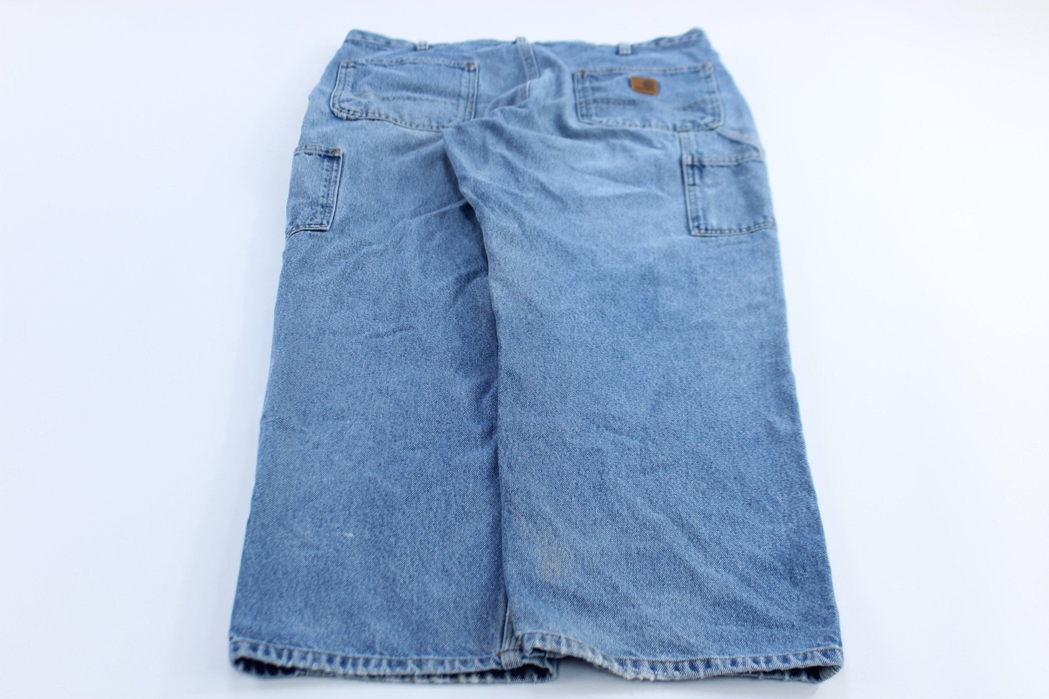 Carhartt Logo Patch Dunagree Fit Denim Jeans - ThriftedThreads.com