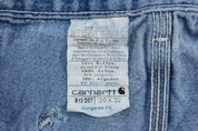 Carhartt Logo Patch Dungaree Fit Denim Jeans - Pants - Thrifted Threads
