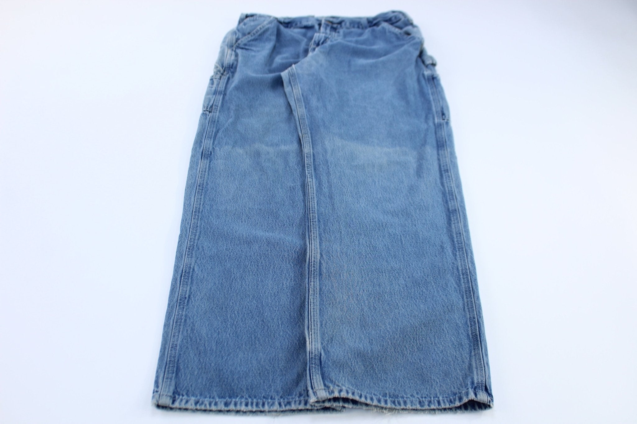 Carhartt Logo Patch Dungaree Fit Denim Jeans - Pants - Thrifted Threads