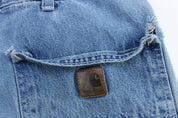 Carhartt Logo Patch Dungaree Fit Denim Jeans - Pants - Thrifted Threads