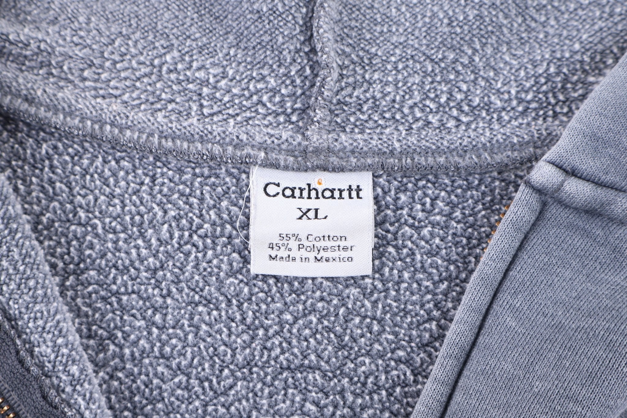 Carhartt Logo Patch Full Zip Hoodie - Jacket - Thrifted Threads