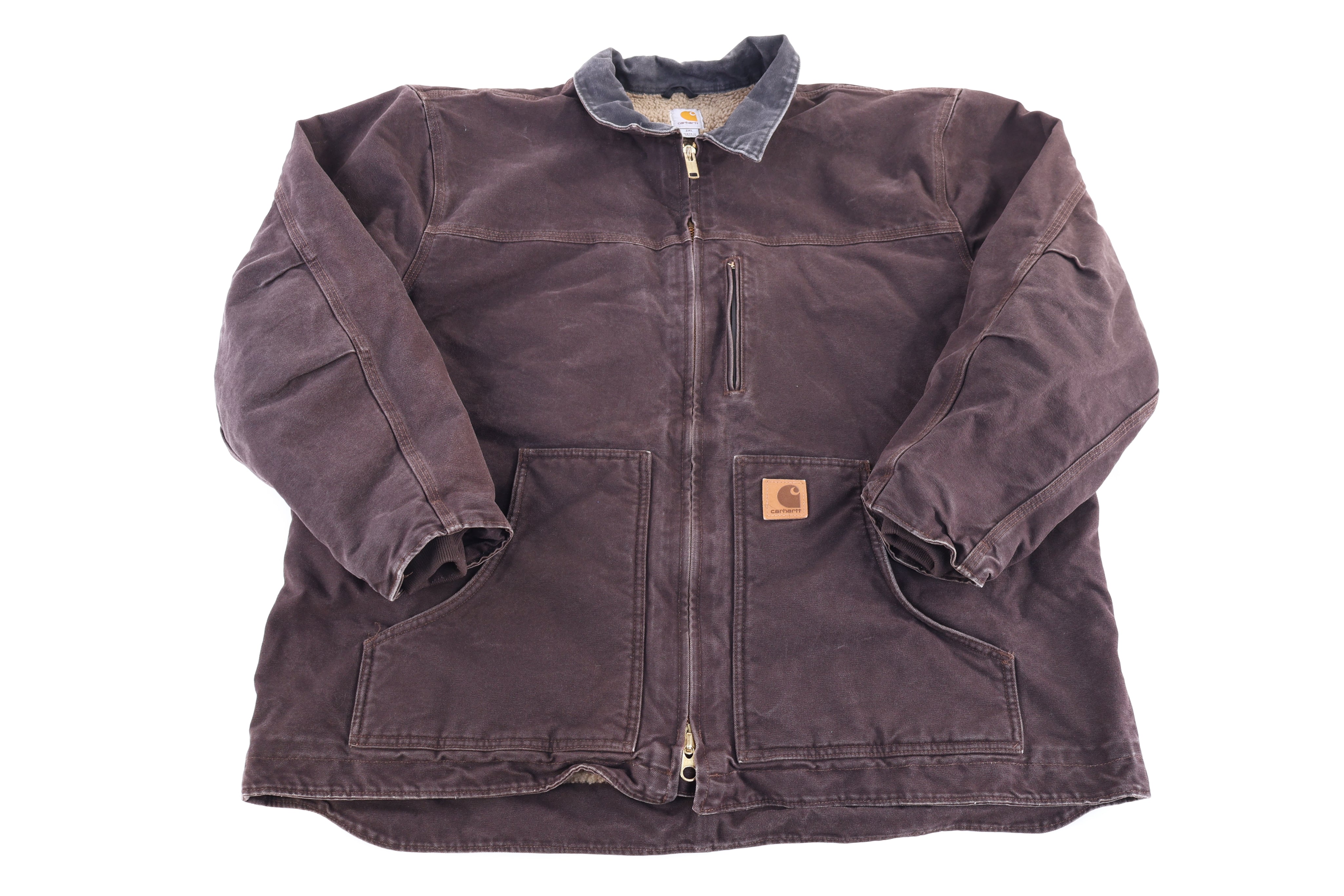 Carhartt Logo Patch Full Zip Jacket - Jacket - Thrifted Threads