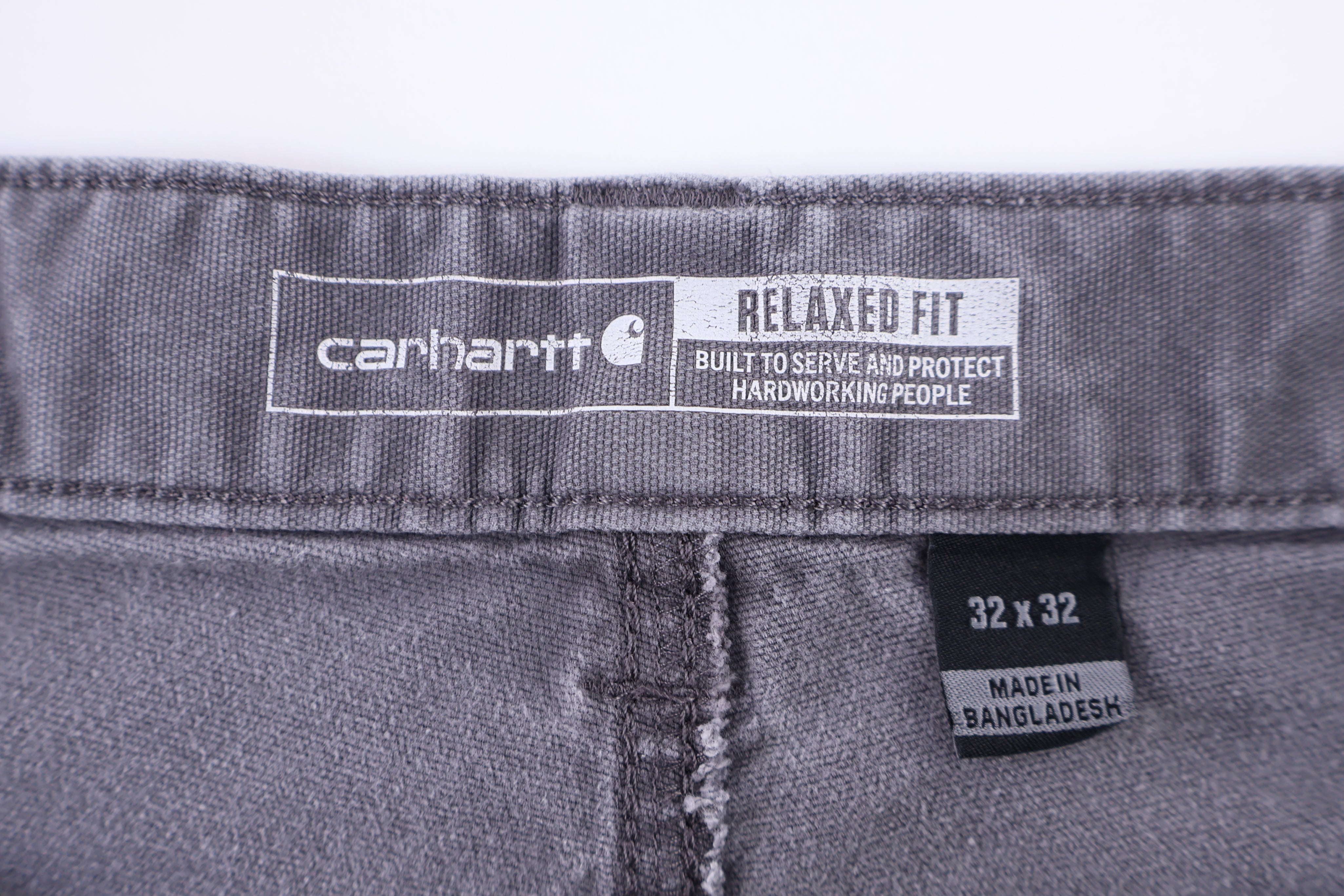 Carhartt Logo Patch Gray Pants - Pants/Shorts - Thrifted Threads