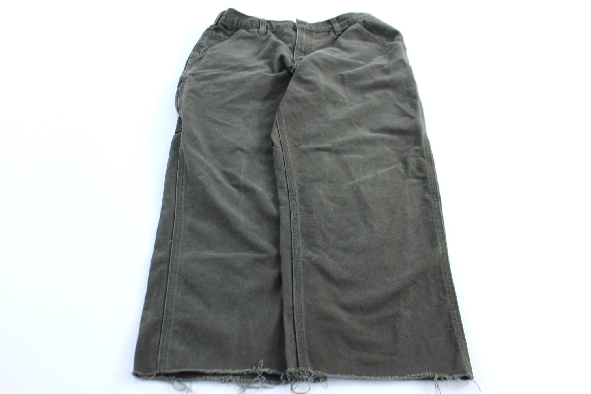Carhartt Logo Patch Green Carpenter Pants - Pants/Shorts - Thrifted Threads