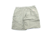 Carhartt Logo Patch Green Carpenter Shorts - ThriftedThreads.com