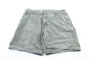 Carhartt Logo Patch Green Carpenter Shorts - ThriftedThreads.com