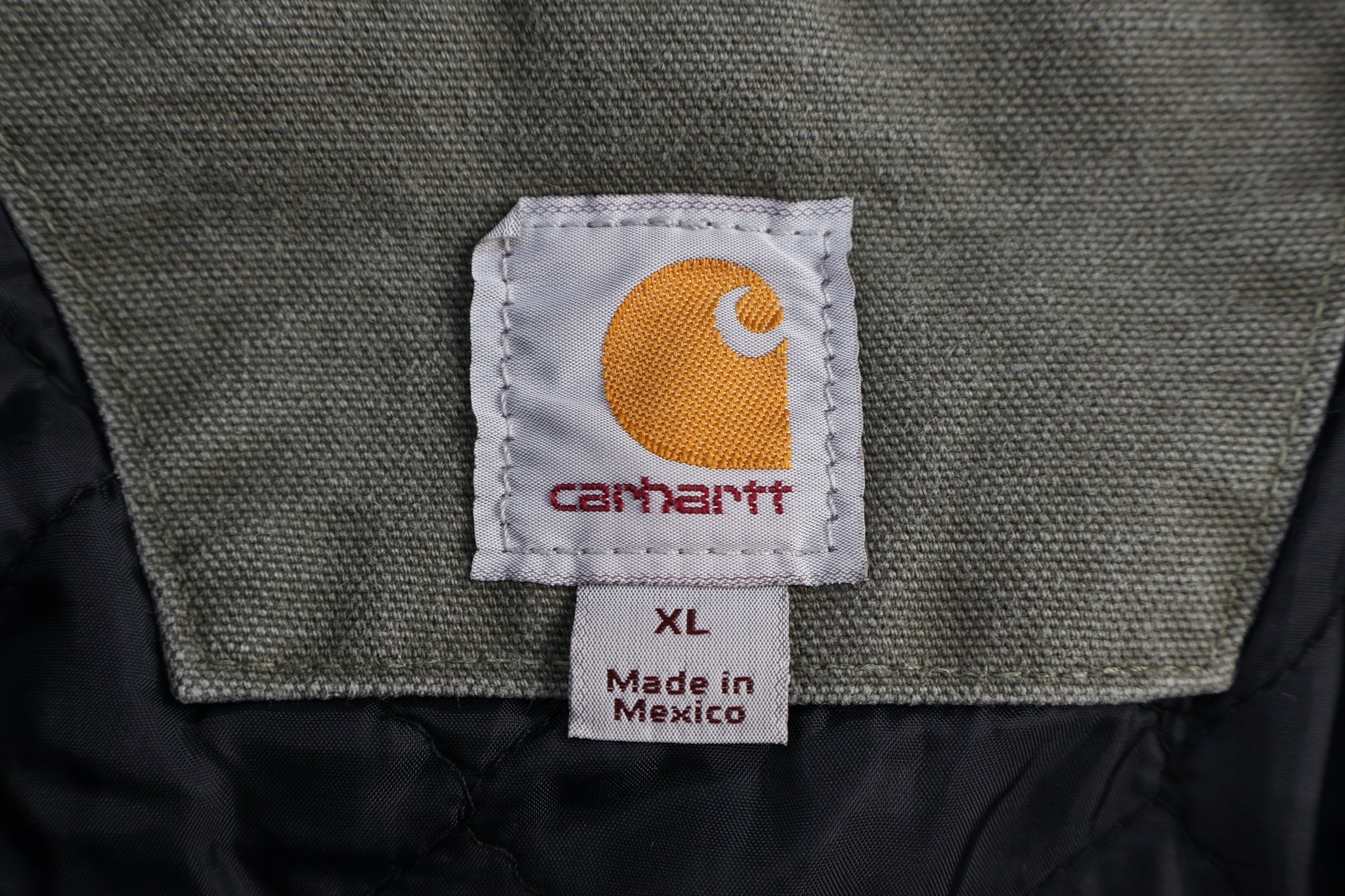 Carhartt Logo Patch Green Full Zip Hooded Jacket - Jacket - Thrifted Threads
