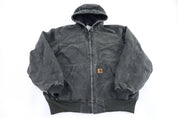 Carhartt Logo Patch Green Full Zip Jacket - Jacket - Thrifted Threads