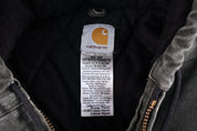 Carhartt Logo Patch Green Full Zip Jacket - Jacket - Thrifted Threads