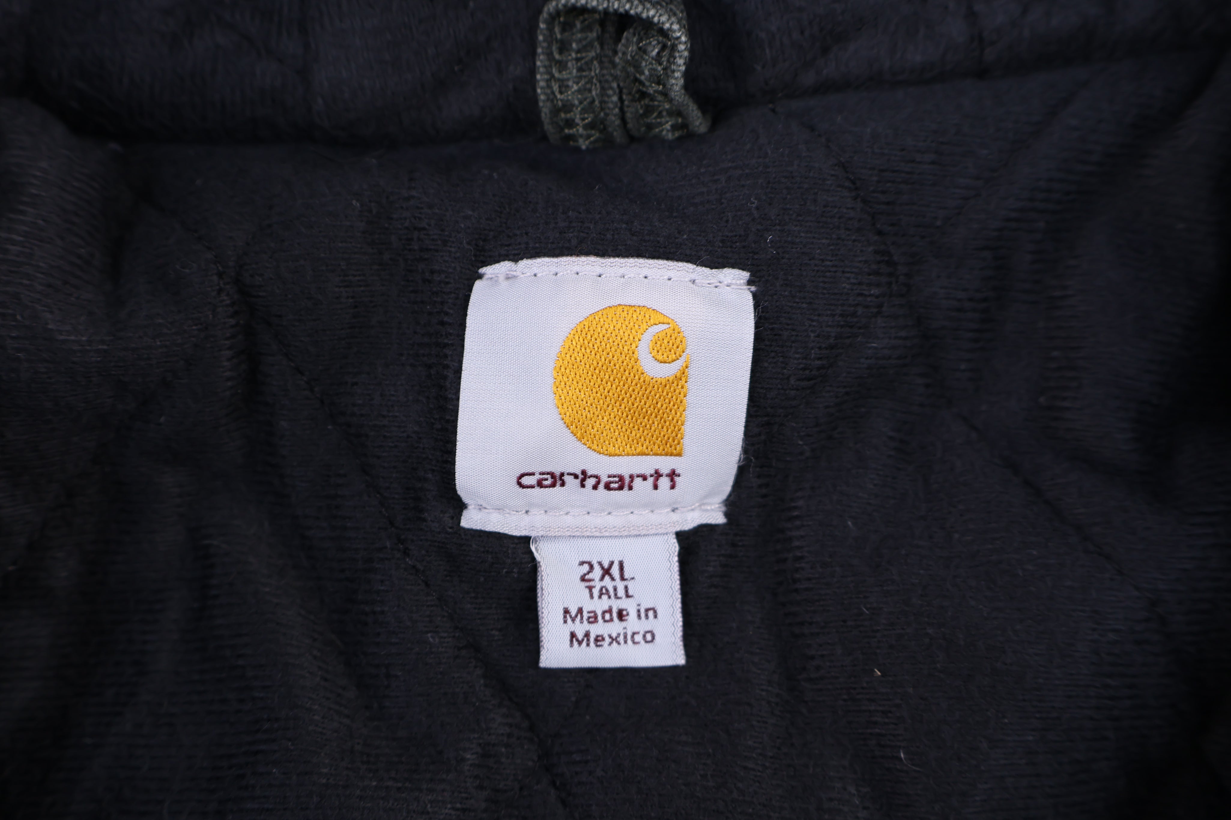 Carhartt Logo Patch Green Full Zip Jacket - jacket - Thrifted Threads