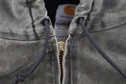 Carhartt Logo Patch Green Full Zip Jacket - Jacket - Thrifted Threads