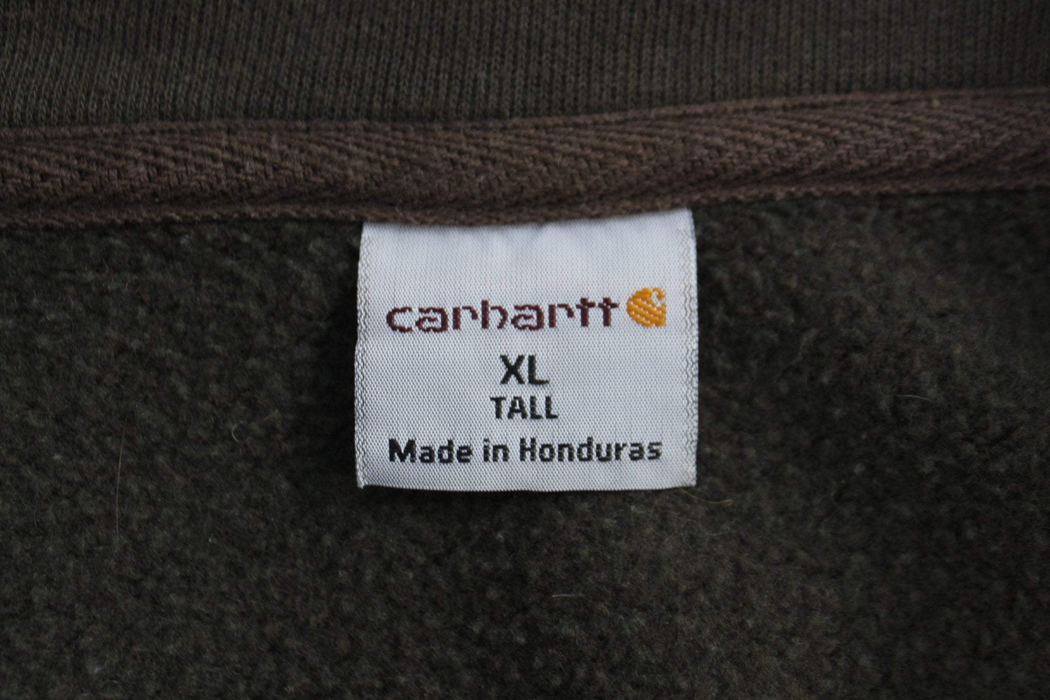 Carhartt Logo Patch Green Full Zip Jacket - Jacket - Thrifted Threads