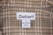 Carhartt Logo Patch Green LS Button Down - Button Ups/Downs - Thrifted Threads
