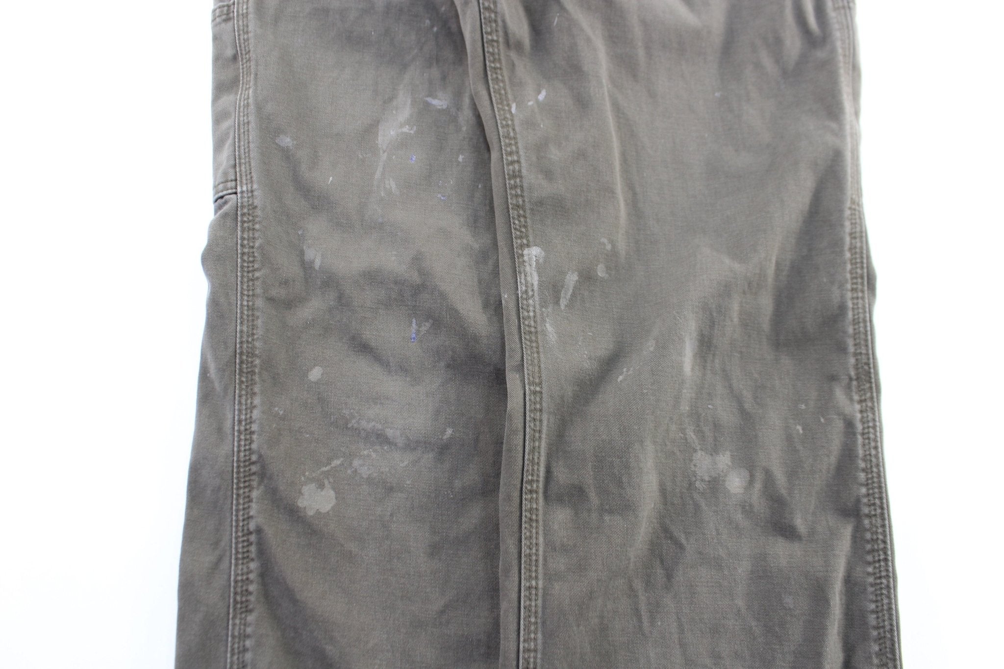 Carhartt Logo Patch Green Pants - ThriftedThreads.com