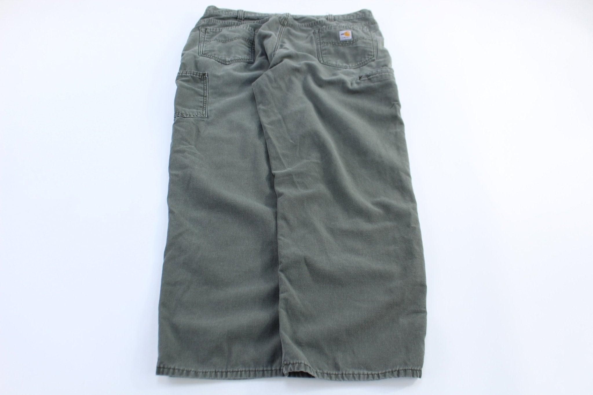 Carhartt Logo Patch Green Pants - Pants/Shorts - Thrifted Threads