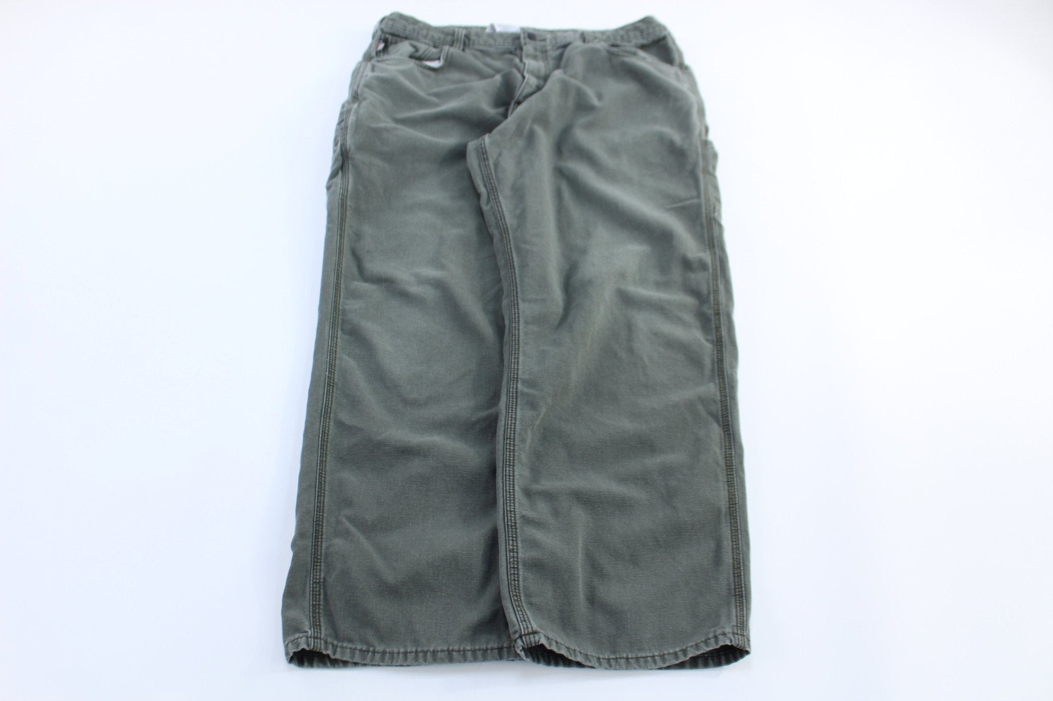 Carhartt Logo Patch Green Pants - Pants/Shorts - Thrifted Threads