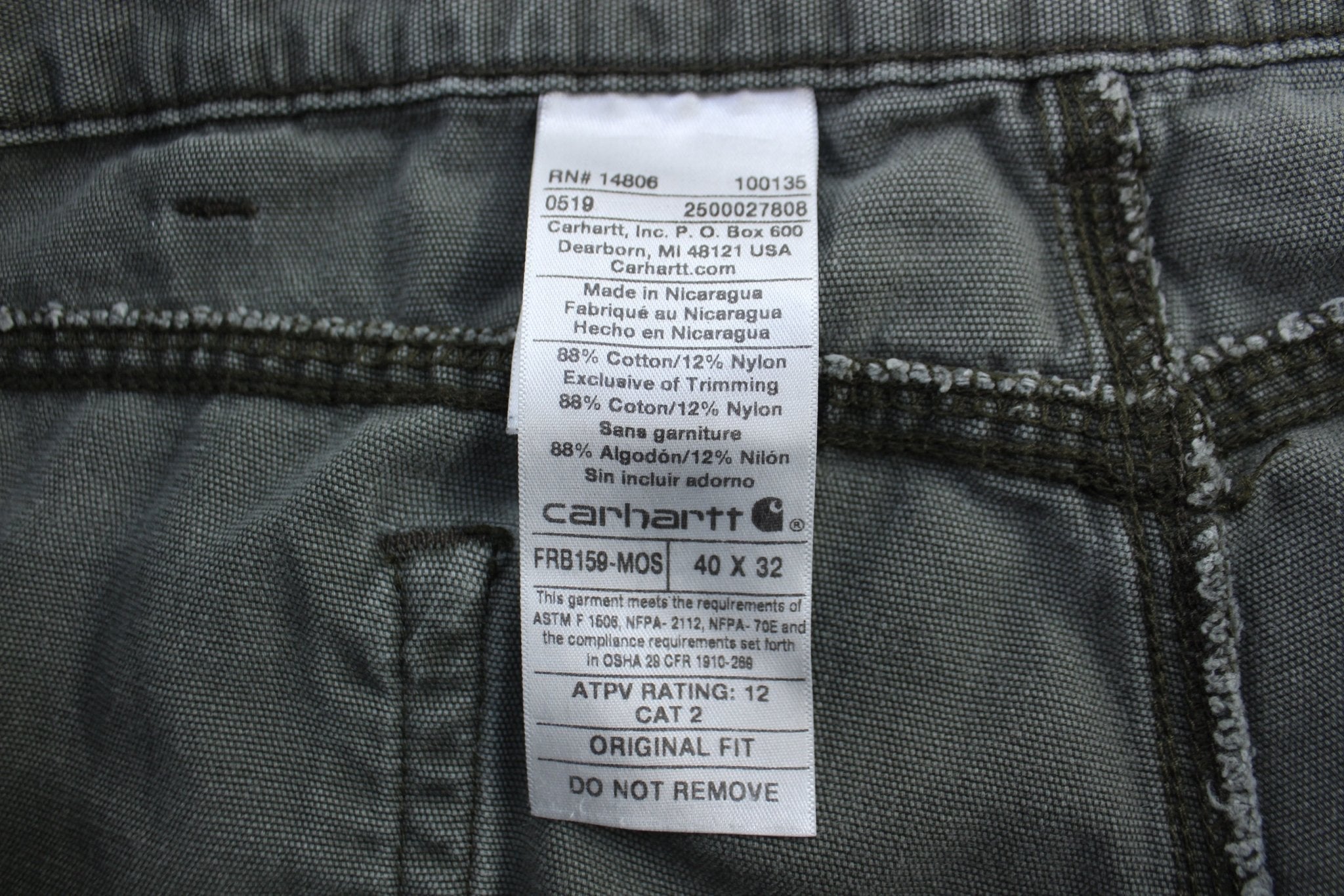 Carhartt Logo Patch Green Pants - Pants/Shorts - Thrifted Threads