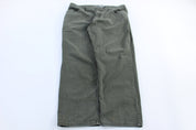 Carhartt Logo Patch Green Relaxed Fit Pants - ThriftedThreads.com