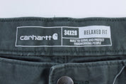 Carhartt Logo Patch Green Relaxed Fit Pants - Pants - Thrifted Threads