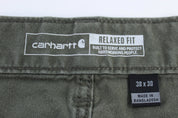 Carhartt Logo Patch Green Relaxed Fit Pants - Pants/Shorts - Thrifted Threads