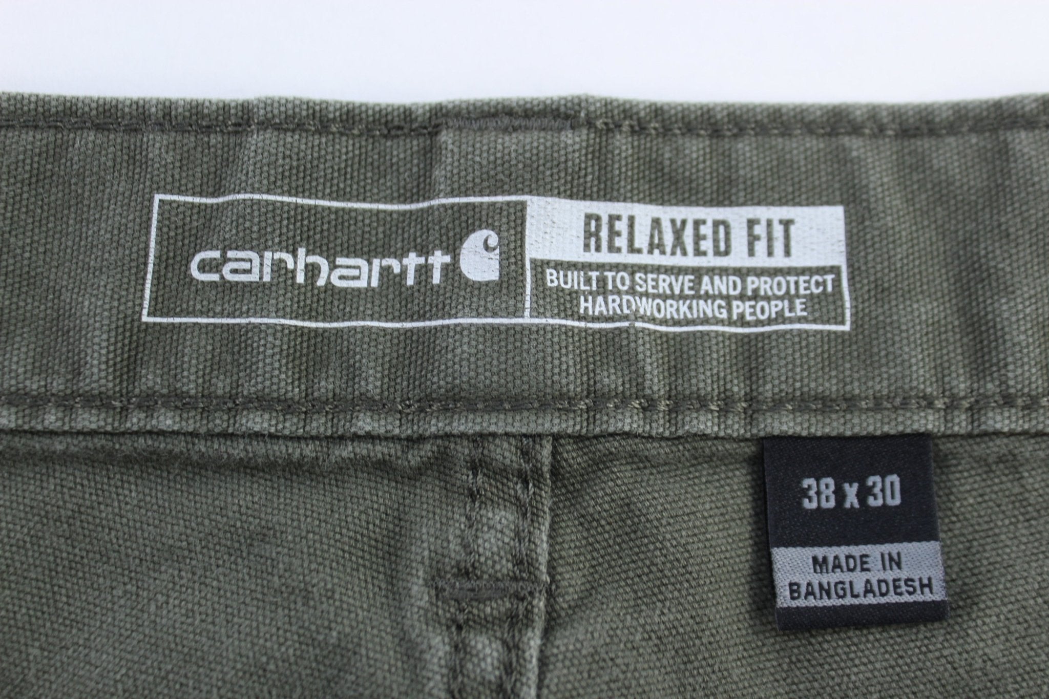 Carhartt Logo Patch Green Relaxed Fit Pants - Pants/Shorts - Thrifted Threads