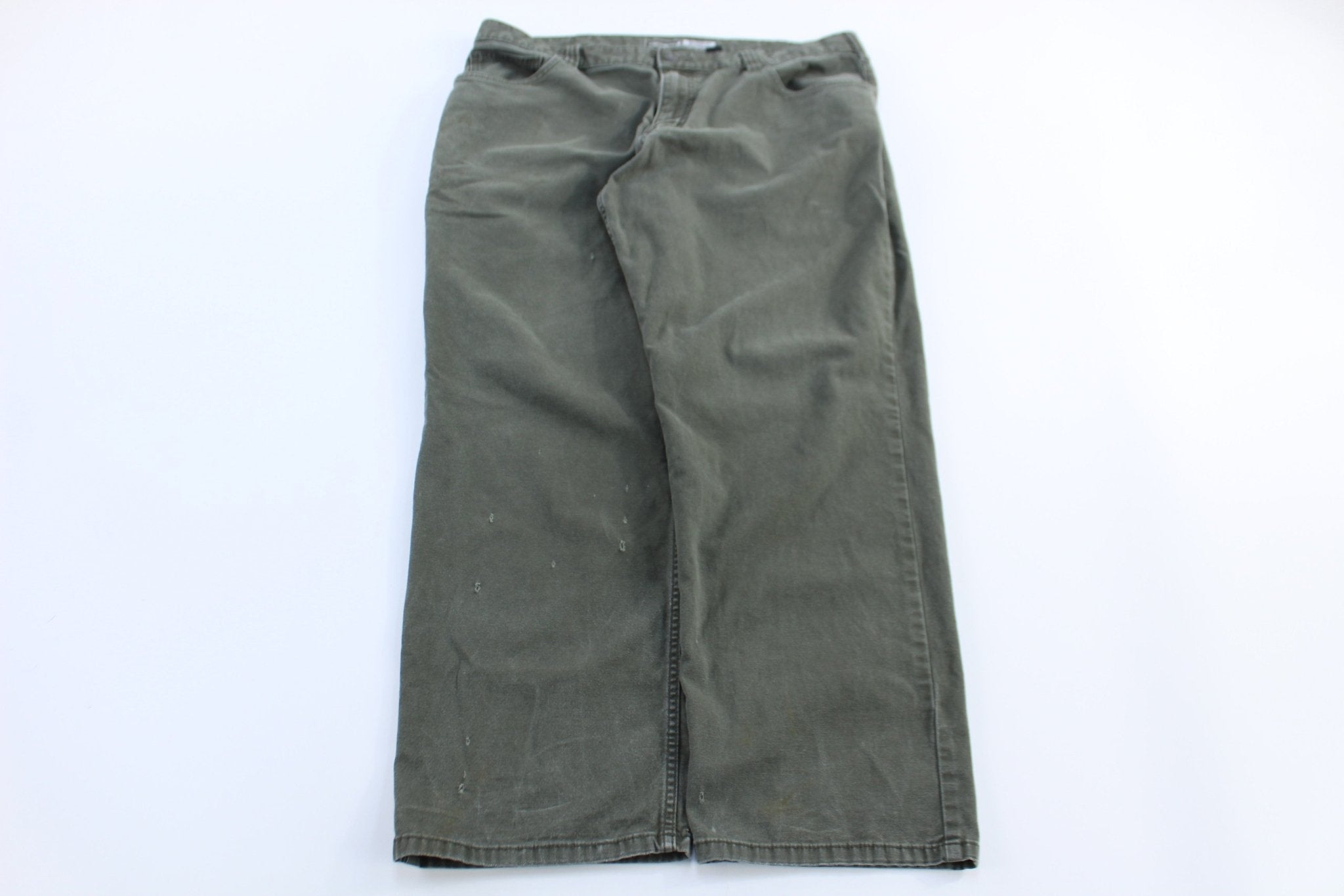 Carhartt Logo Patch Green Relaxed Fit Pants - Pants/Shorts - Thrifted Threads