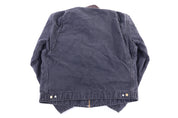 Carhartt Logo Patch Grey Blanket Lined Detroit Jacket - Jacket - Thrifted Threads