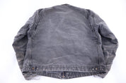 Carhartt Logo Patch Grey Blanket Lined Detroit Jacket - Jacket - Thrifted Threads