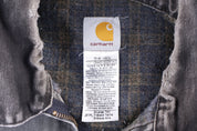 Carhartt Logo Patch Grey Blanket Lined Detroit Jacket - Jacket - Thrifted Threads