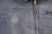 Carhartt Logo Patch Grey Blanket Lined Detroit Jacket - Jacket - Thrifted Threads