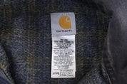 Carhartt Logo Patch Grey Blanket Lined Detroit Jacket - Jacket - Thrifted Threads