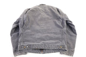 Carhartt Logo Patch Grey Blanket Lined Detroit Jacket - Jacket - Thrifted Threads
