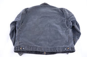 Carhartt Logo Patch Grey Blanket Lined Detroit Jacket - Jacket - Thrifted Threads
