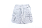 Carhartt Logo Patch Grey Cargo Shorts - ThriftedThreads.com