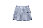 Carhartt Logo Patch Grey Cargo Shorts - ThriftedThreads.com