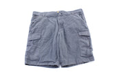Carhartt Logo Patch Grey Cargo Shorts - ThriftedThreads.com