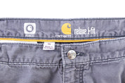 Carhartt Logo Patch Grey Cargo Shorts - ThriftedThreads.com