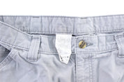 Carhartt Logo Patch Grey Cargo Shorts - ThriftedThreads.com