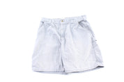 Carhartt Logo Patch Grey Cargo Shorts - ThriftedThreads.com