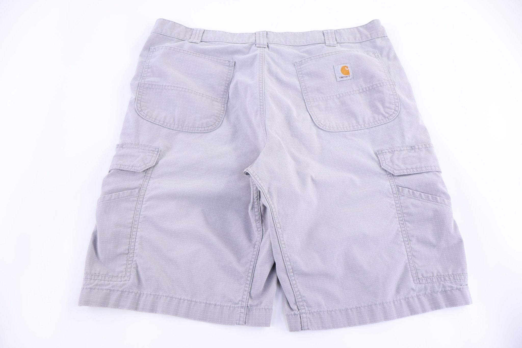 Carhartt Logo Patch Grey Cargo Shorts - Pants/Shorts - Thrifted Threads