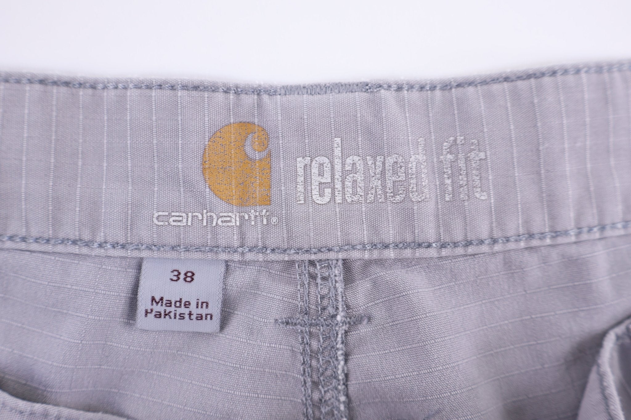 Carhartt Logo Patch Grey Cargo Shorts - Pants/Shorts - Thrifted Threads