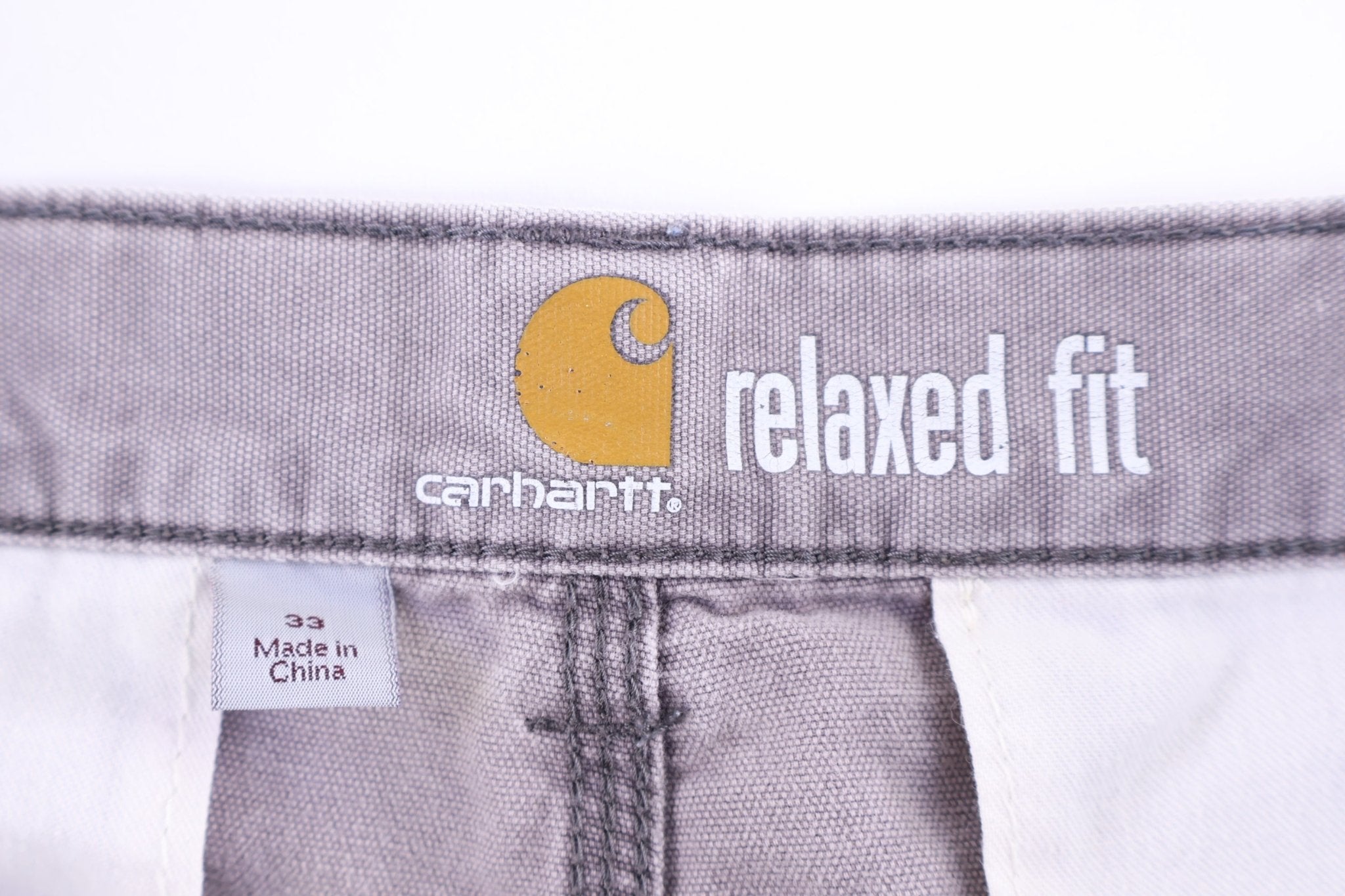Carhartt Logo Patch Grey Cargo Shorts - Pants/Shorts - Thrifted Threads